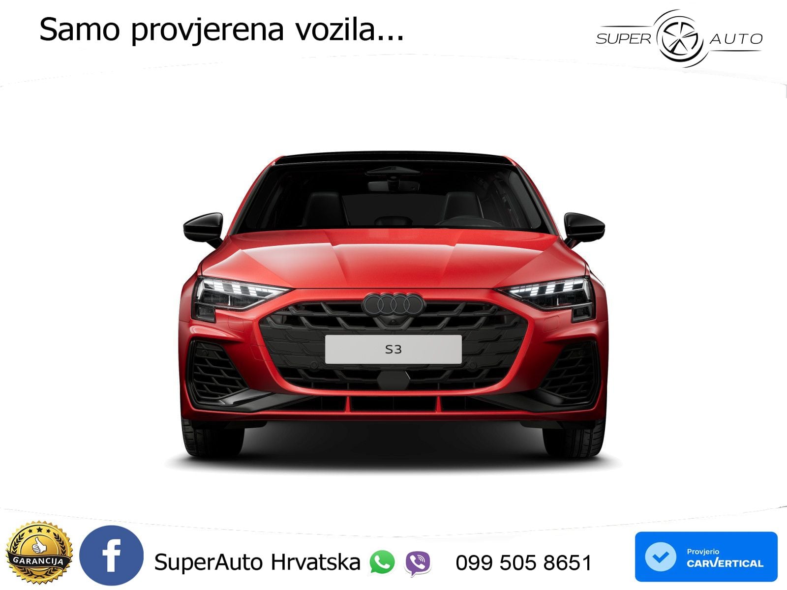 Audi S3 2.0 TFSI (333 KS) quattro S tronic LED+GR SJED+ACC