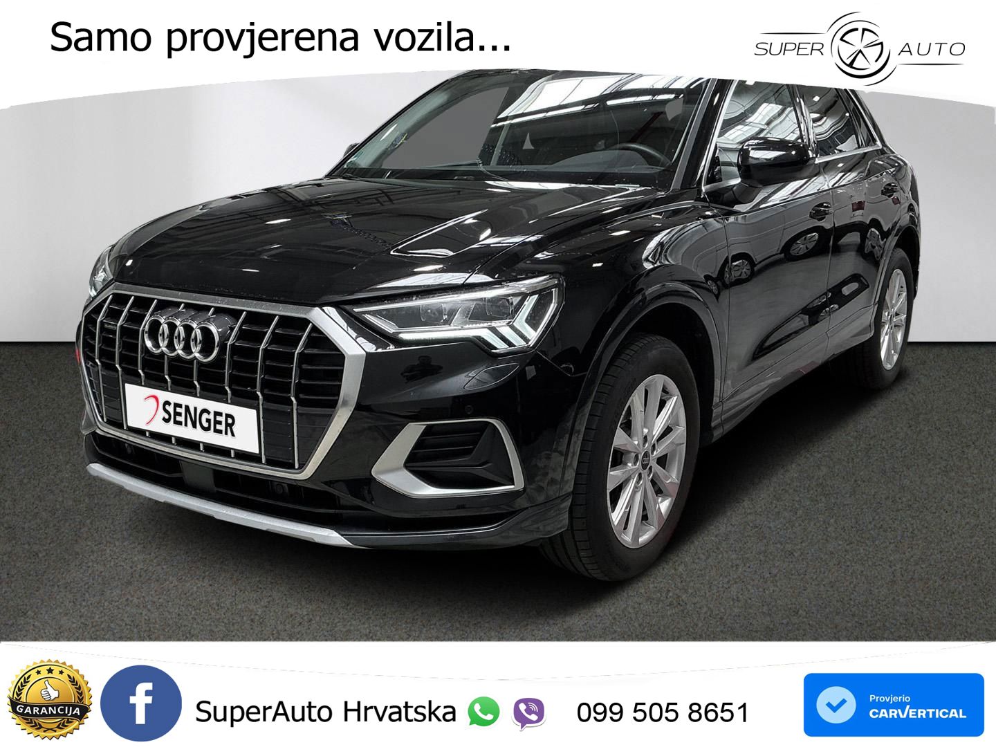 Audi Q3 40 TDI (200 KS) quattro S tronic advanced MATRIX+GR SJED+KAM