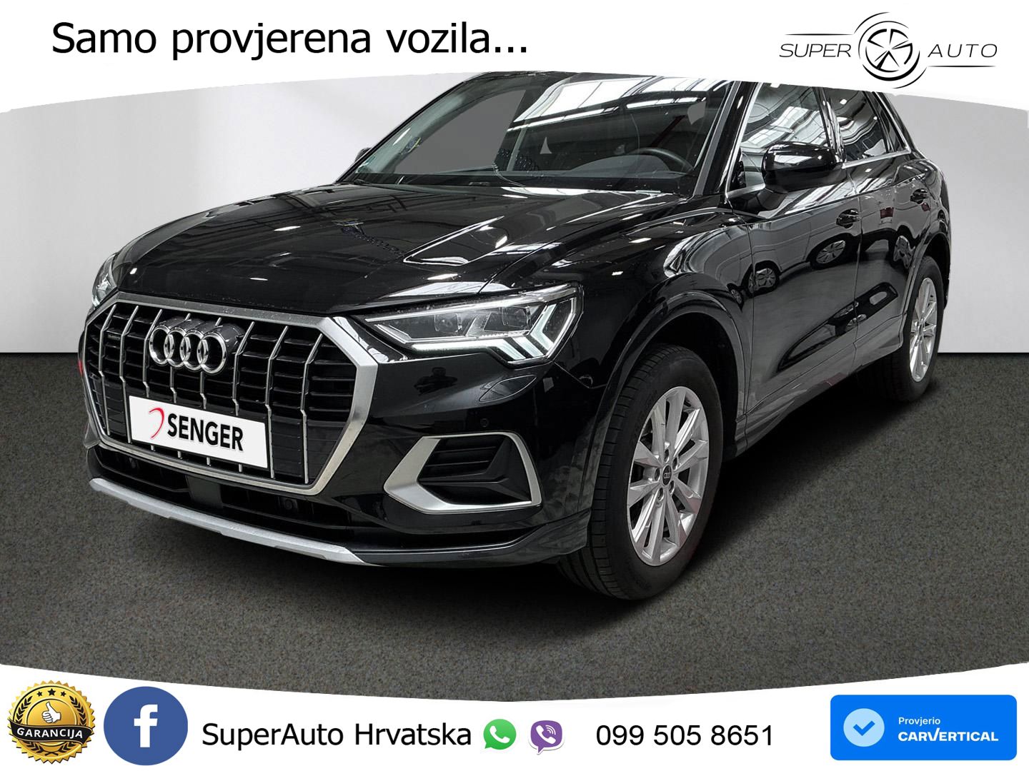Audi Q3 40 TDI (200 KS) quattro S tronic advanced MATRIX+GR SJED+KAM