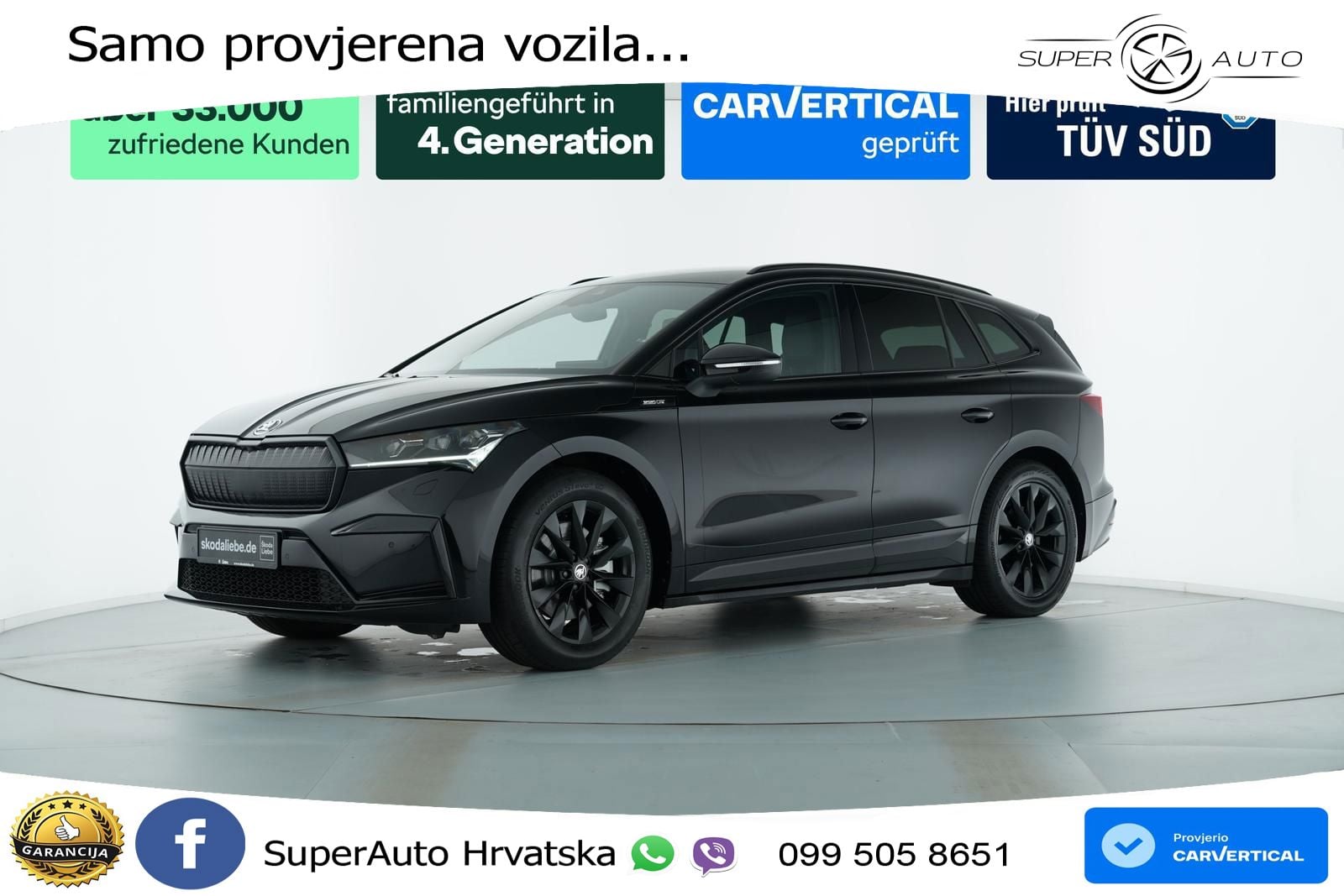 Škoda Enyaq iV 80x 82 kWh (265 KS) AWD SportLine LED+GR SJED+ACC