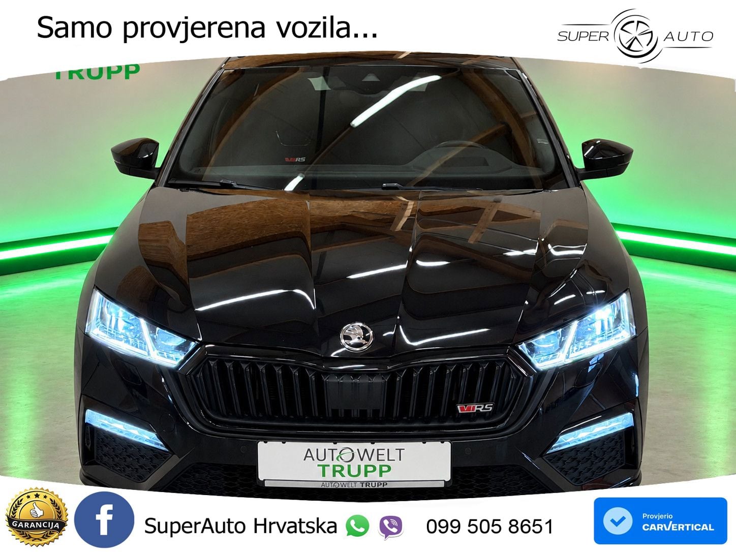 Škoda Octavia Combi RS 2.0 TDI (200 KS) DSG LED+GR SJED+ACC