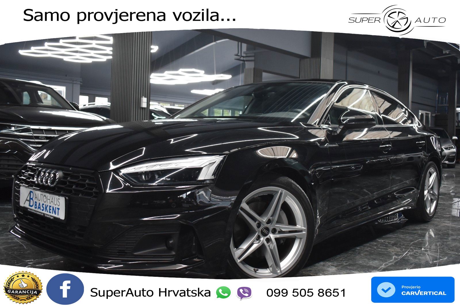 Audi A5 Sportback 40 TDI (204 KS) quattro S tronic LED+GR SJED+ACC
