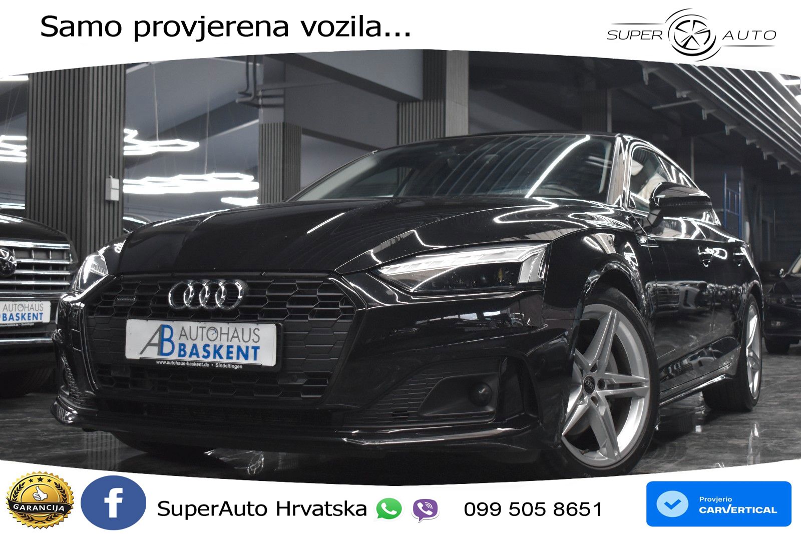 Audi A5 Sportback 40 TDI (204 KS) quattro S tronic LED+GR SJED+ACC