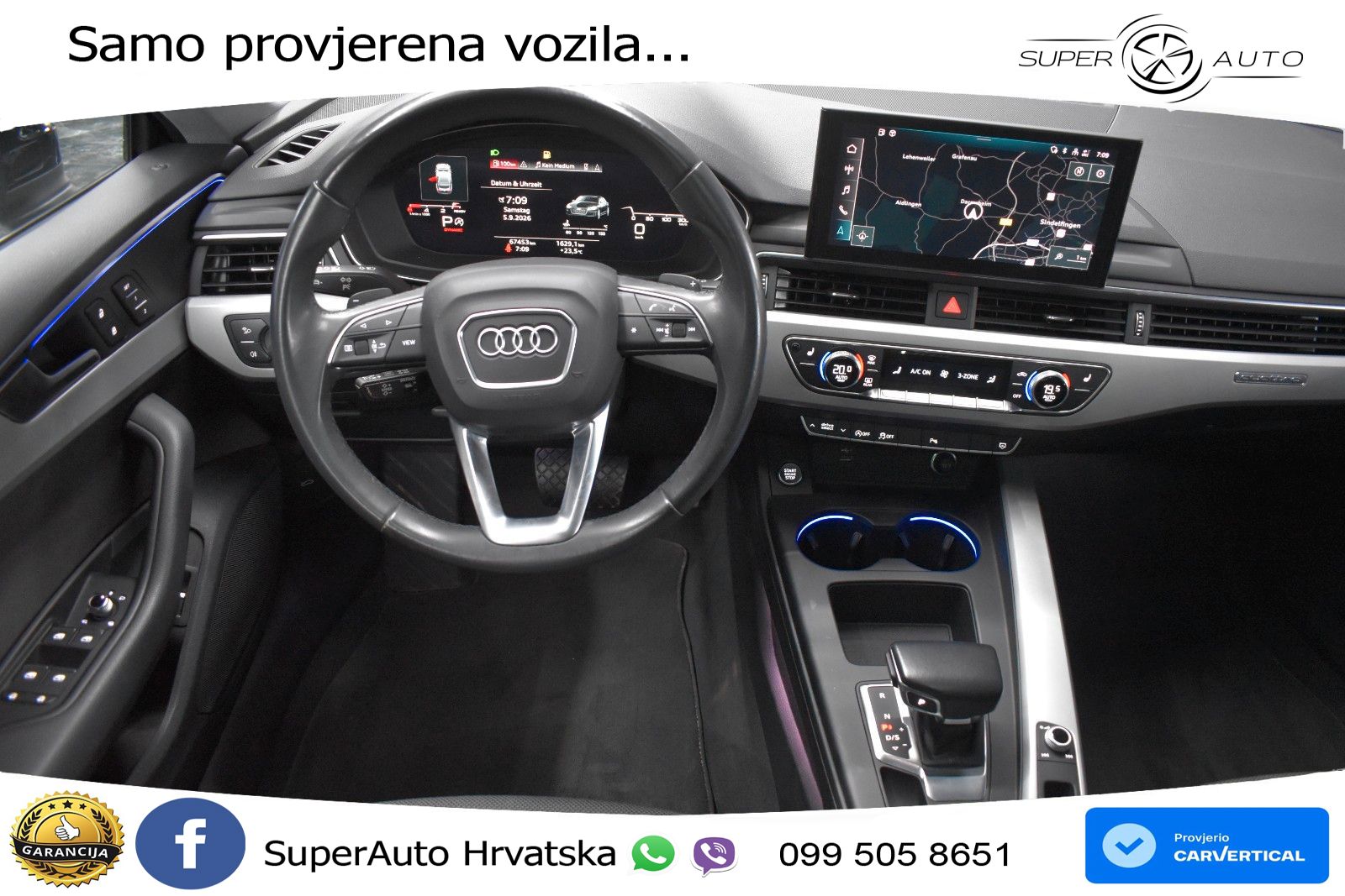 Audi A5 Sportback 40 TDI (204 KS) quattro S tronic LED+GR SJED+ACC
