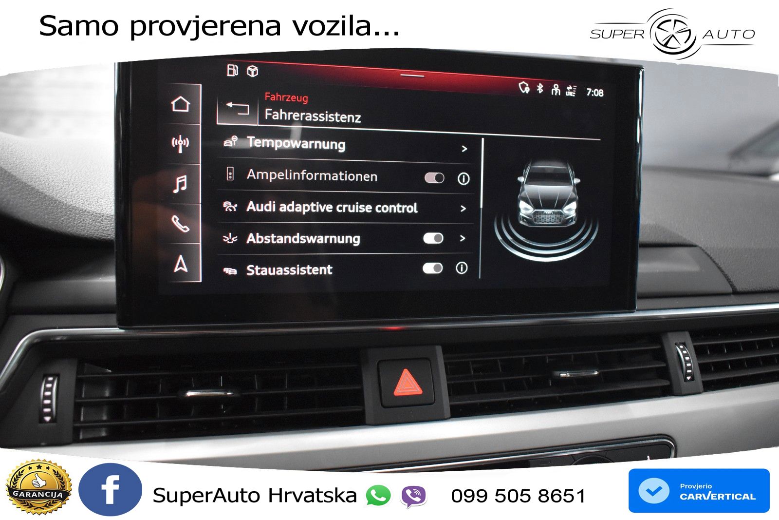 Audi A5 Sportback 40 TDI (204 KS) quattro S tronic LED+GR SJED+ACC