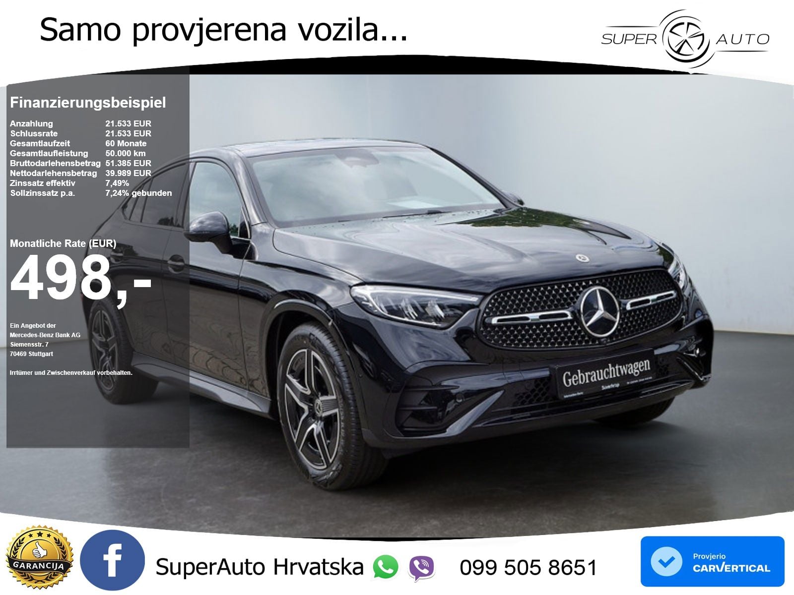Mercedes GLC Coupe 220d (197 KS) 4MATIC 9G-TRONIC AMG ACC+GR SJED+360+PANO