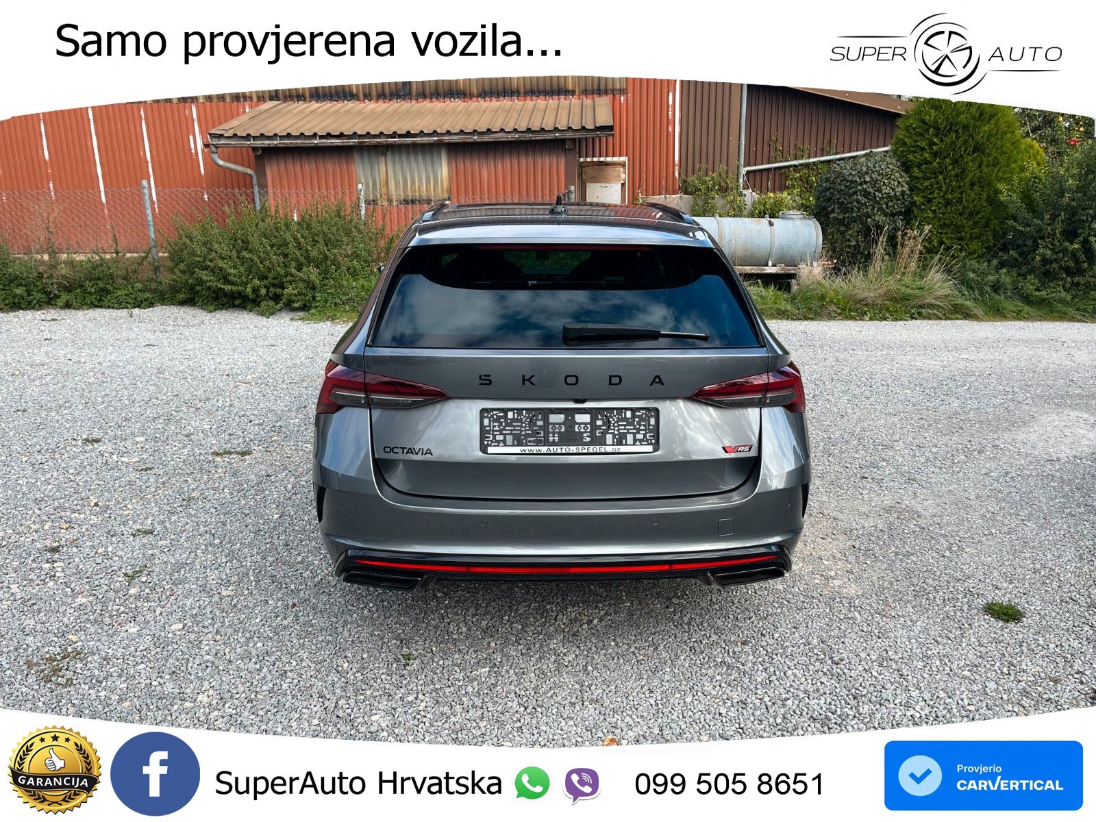 Škoda Octavia Combi RS 2.0 TSI (265 KS) DSG LED+GR SJED+ACC