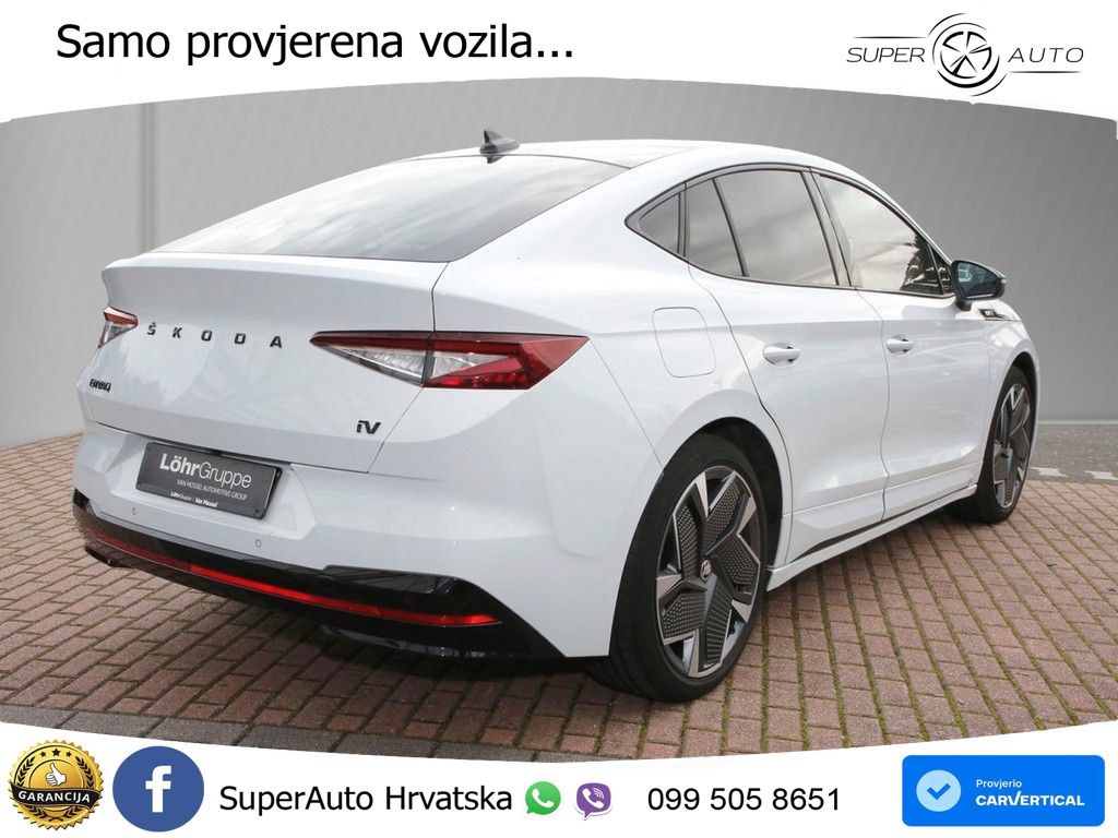 Škoda Enyaq iV RS 82 kWh (299 KS) AWD Lounge MATRIX+GR SJED+KAM