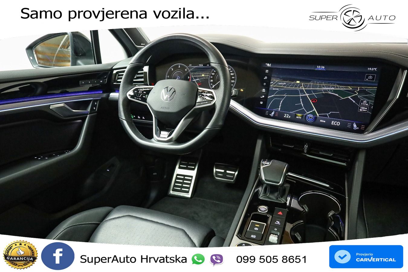 Volkswagen Touareg 3.0 V6 TDI (286 KS) 4MOTION Tiptronic R-Line ZRAČNI+ACC+GR SJED+KAM+PANO