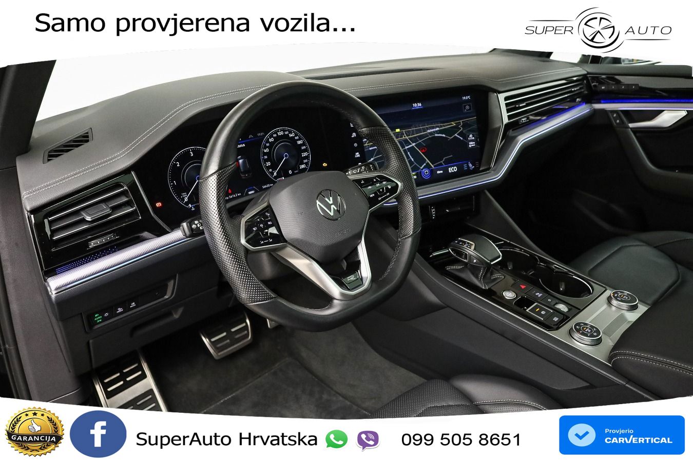 Volkswagen Touareg 3.0 V6 TDI (286 KS) 4MOTION Tiptronic R-Line ZRAČNI+ACC+GR SJED+KAM+PANO