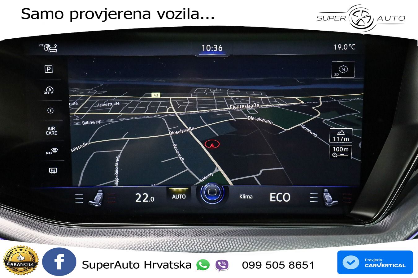 Volkswagen Touareg 3.0 V6 TDI (286 KS) 4MOTION Tiptronic R-Line ZRAČNI+ACC+GR SJED+KAM+PANO