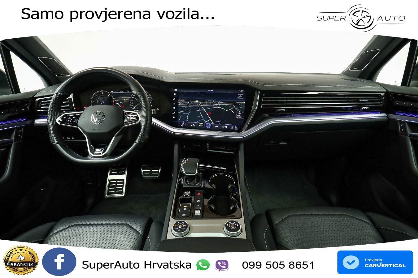 Volkswagen Touareg 3.0 V6 TDI (286 KS) 4MOTION Tiptronic R-Line ZRAČNI+ACC+GR SJED+KAM+PANO
