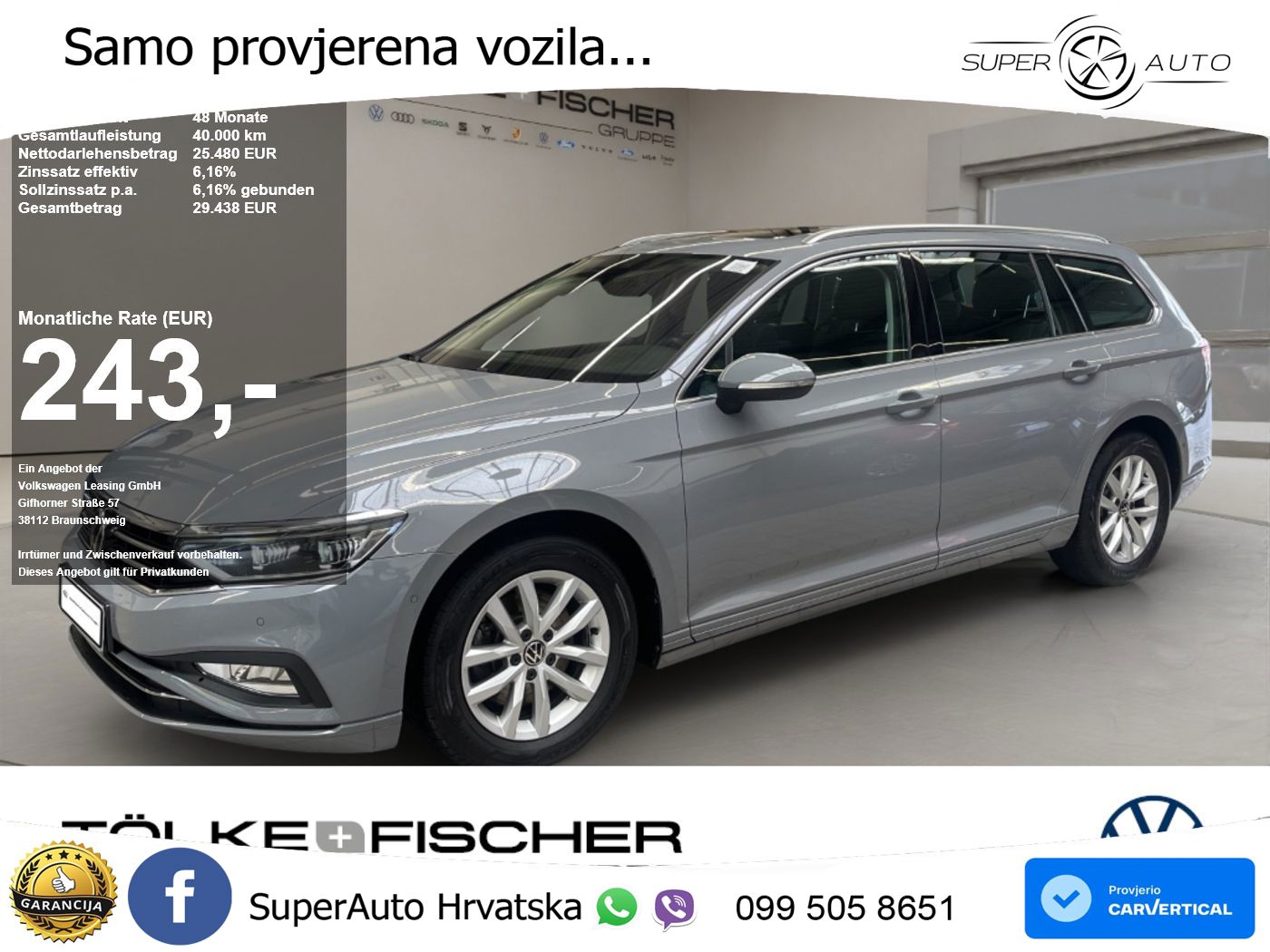 Volkswagen Passat Variant 2.0 TDI (150 KS) DSG Business MATRIX+GR SJED+KAM