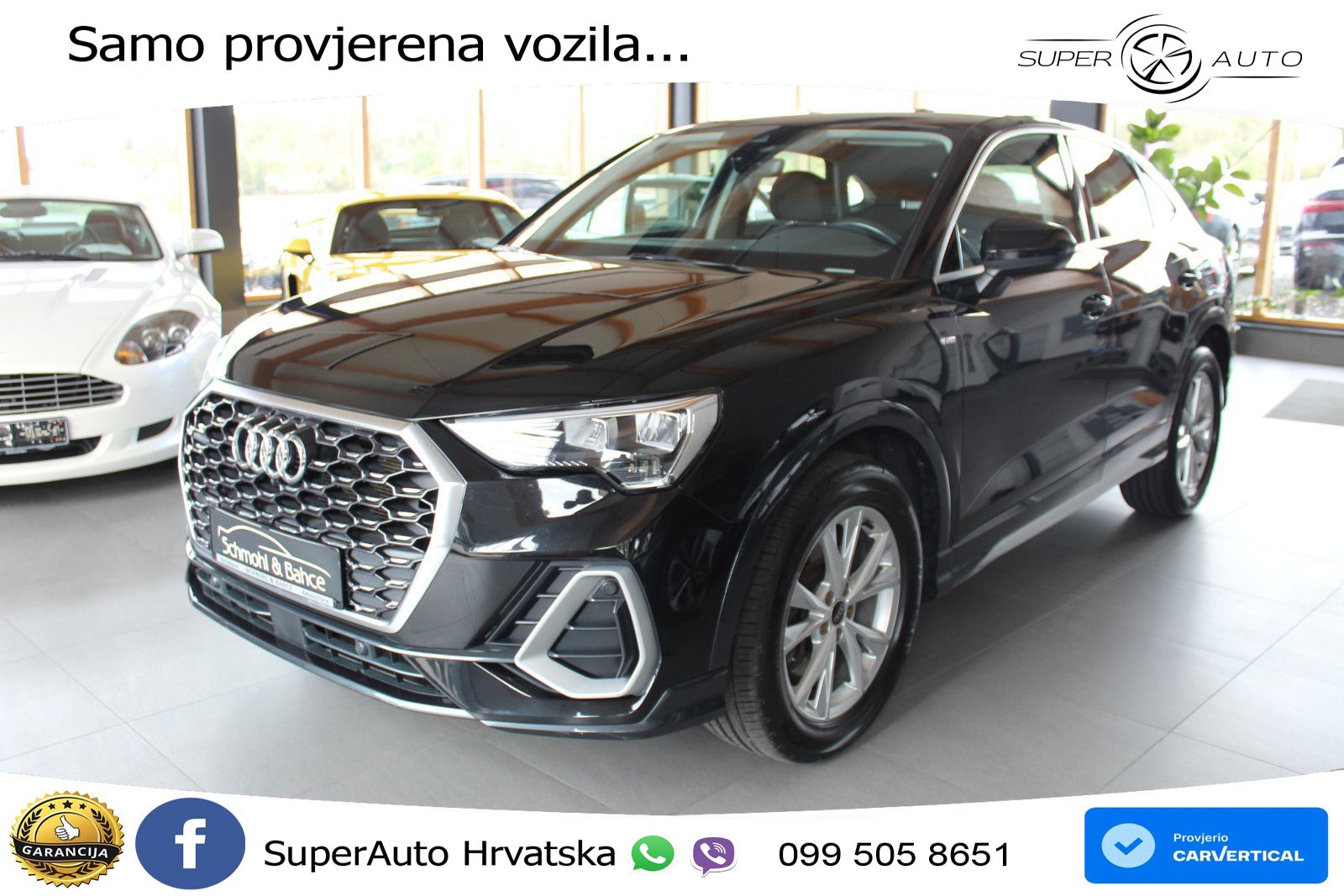 Audi Q3 Sportback 40 TDI (200 KS) quattro S tronic S line LED+GR SJED+ACC