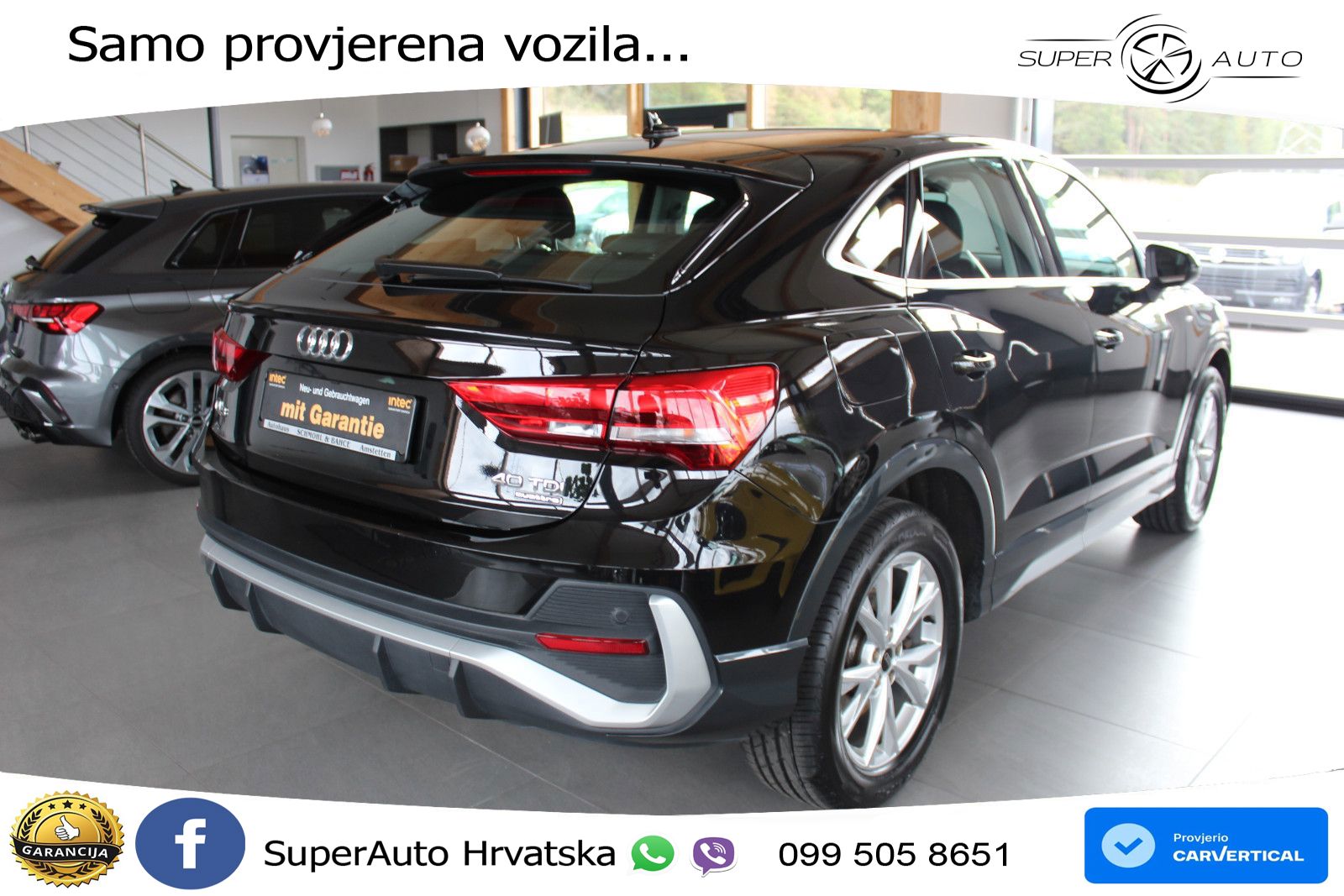Audi Q3 Sportback 40 TDI (200 KS) quattro S tronic S line LED+GR SJED+ACC