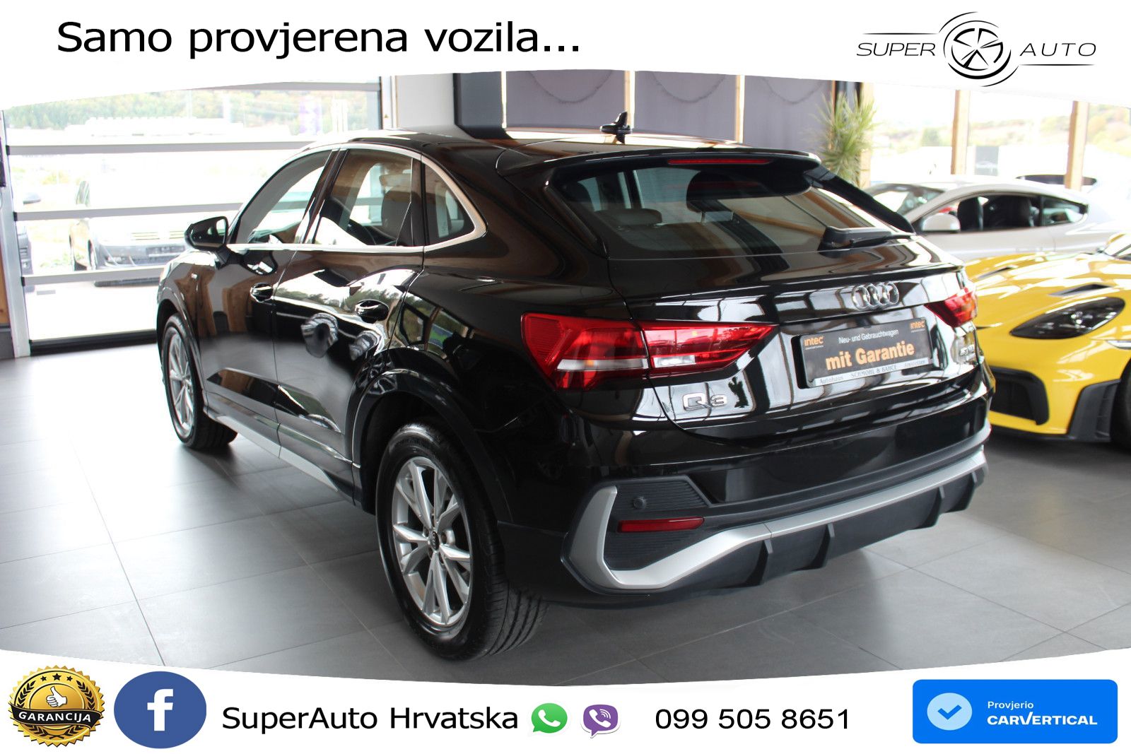Audi Q3 Sportback 40 TDI (200 KS) quattro S tronic S line LED+GR SJED+ACC