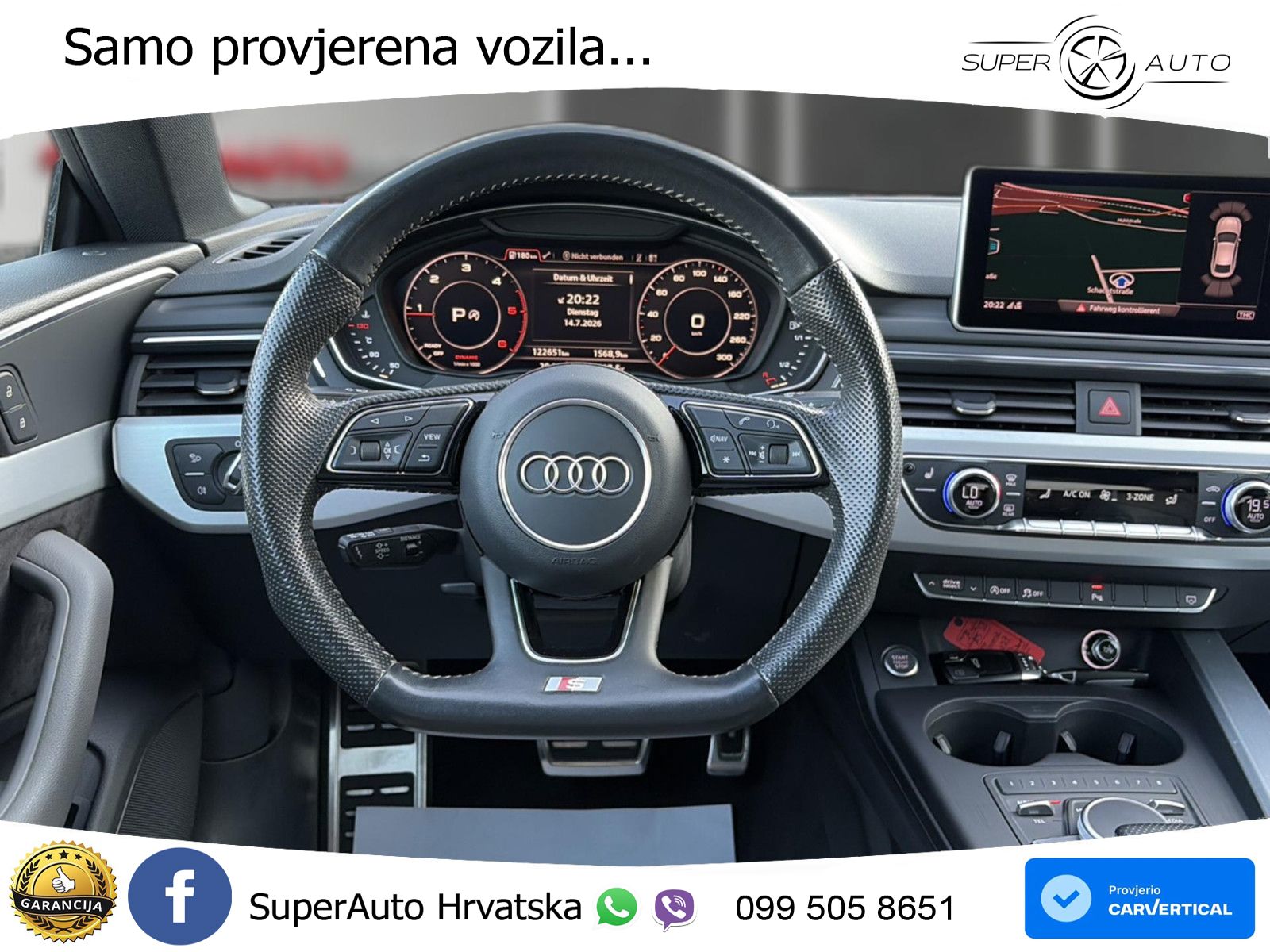 Audi A5 Sportback 40 TDI (190 KS) quattro ultra S tronic S line LED+GR SJED+ACC