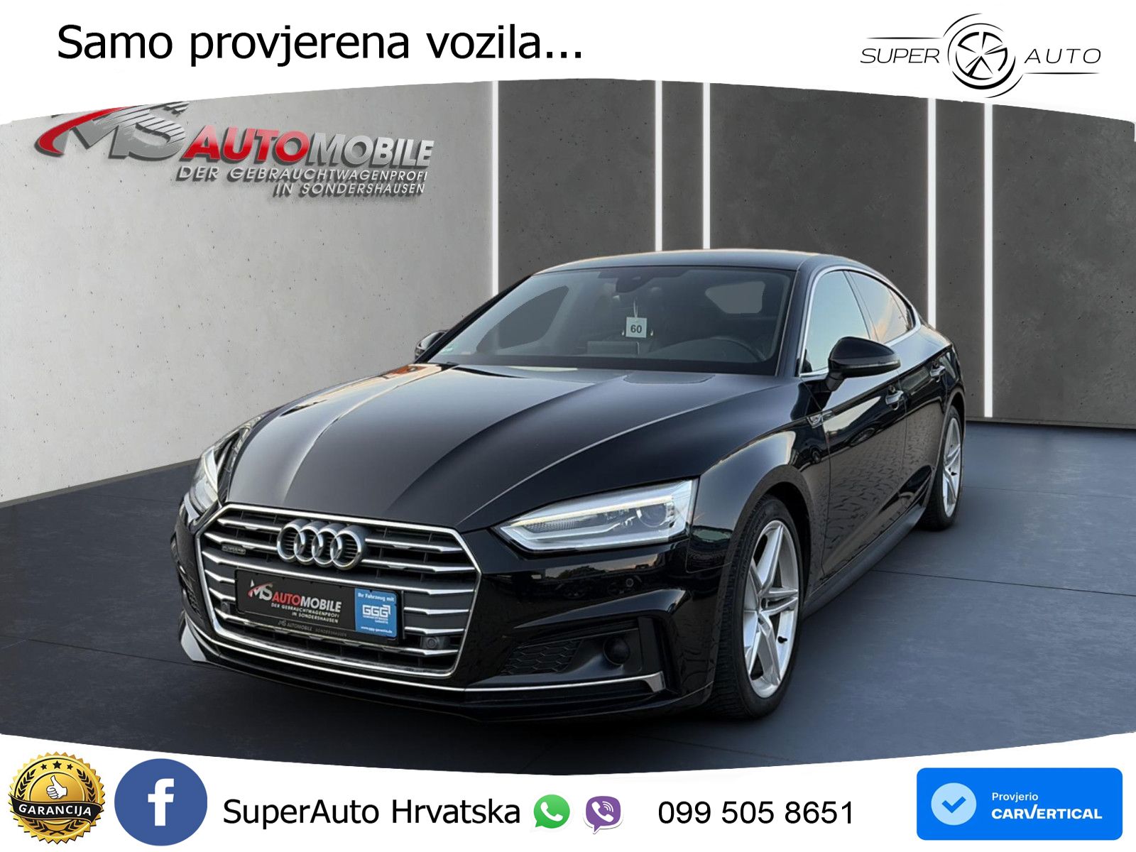 Audi A5 Sportback 40 TDI (190 KS) quattro ultra S tronic S line LED+GR SJED+ACC