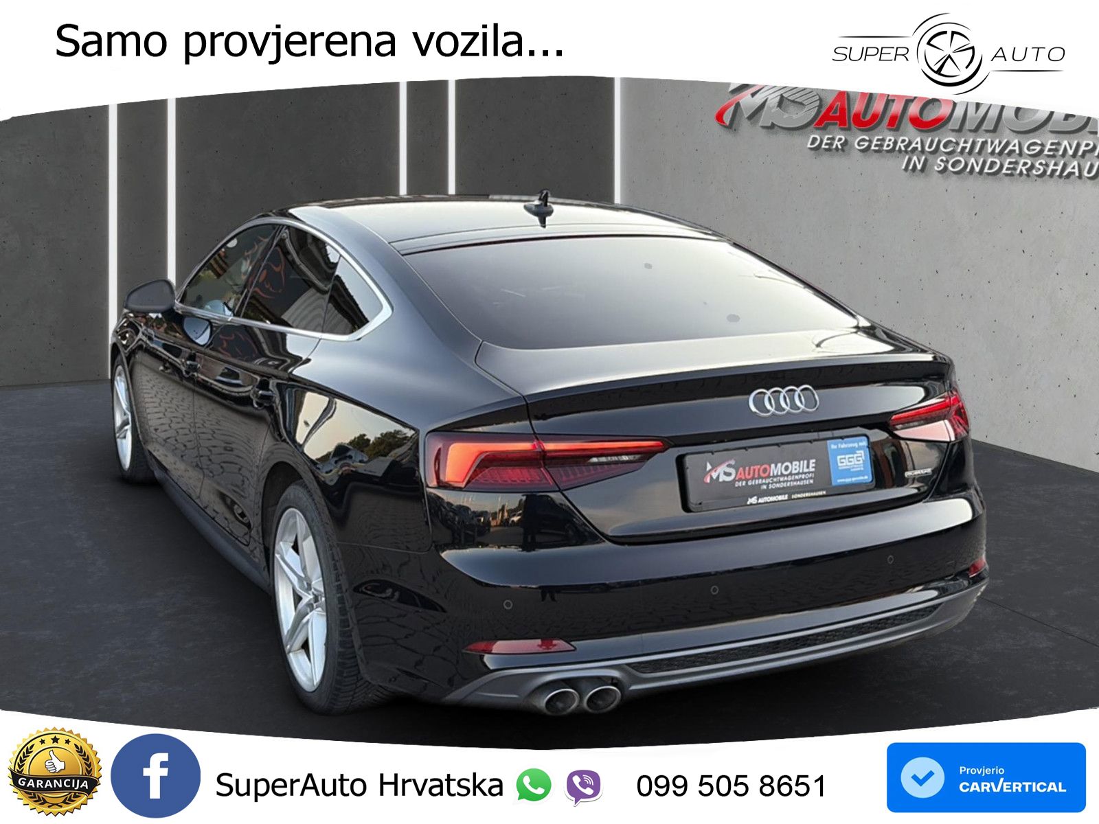 Audi A5 Sportback 40 TDI (190 KS) quattro ultra S tronic S line LED+GR SJED+ACC
