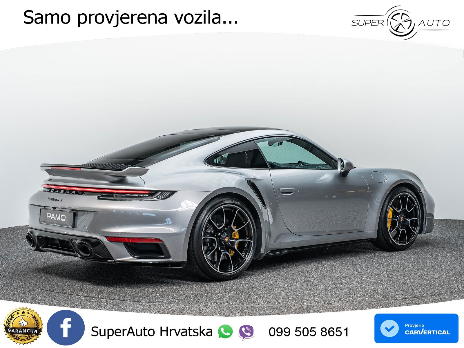 Porsche 911 Turbo S 3.8 (650 KS) PDK ACC+GR SJED+360+PANO