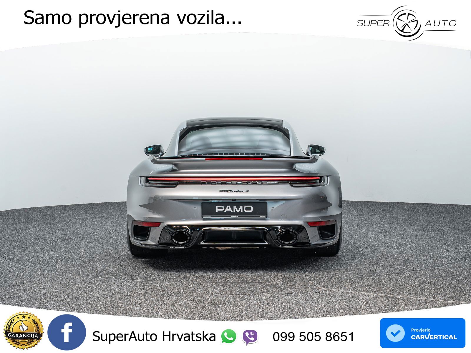 Porsche 911 Turbo S 3.8 (650 KS) PDK ACC+GR SJED+360+PANO