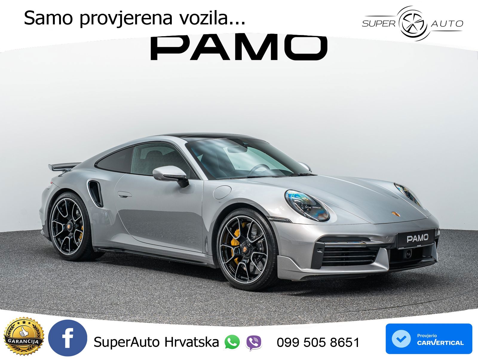 Porsche 911 Turbo S 3.8 (650 KS) PDK ACC+GR SJED+360+PANO