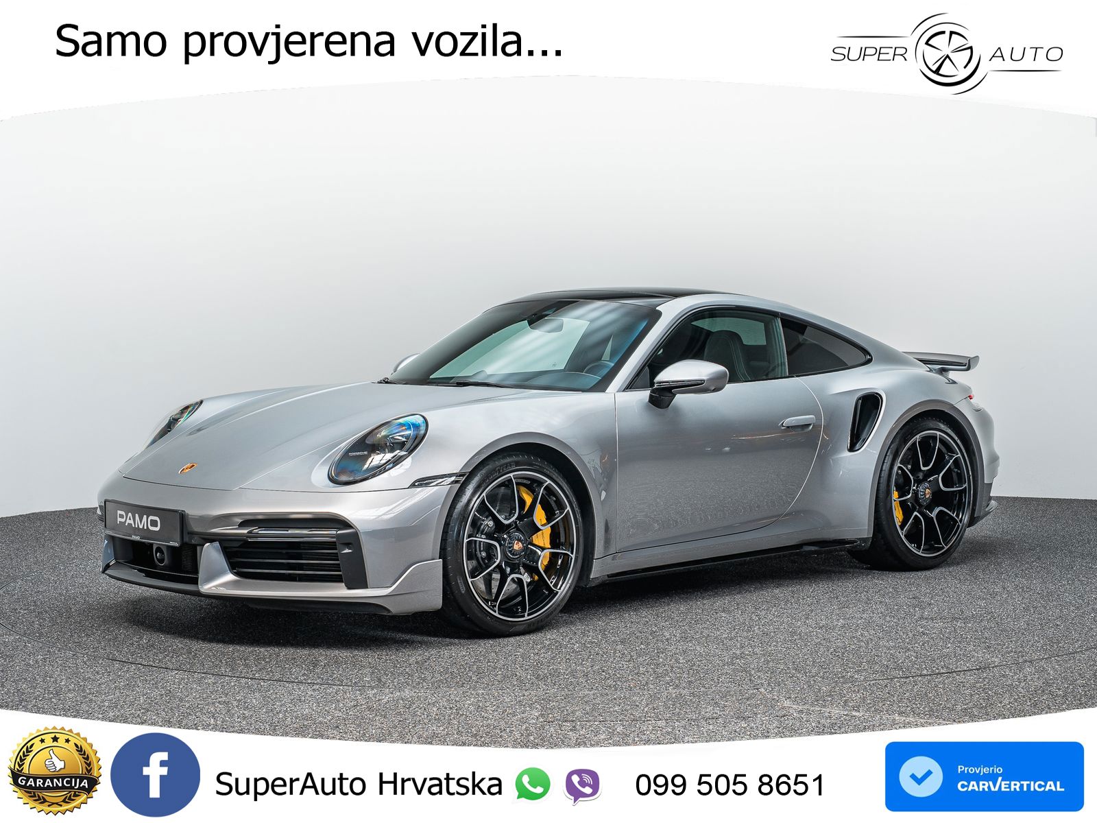 Porsche 911 Turbo S 3.8 (650 KS) PDK ACC+GR SJED+360+PANO