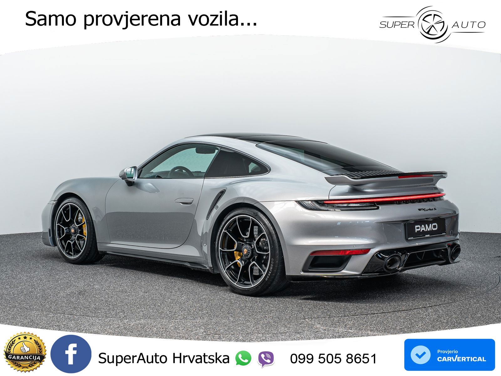 Porsche 911 Turbo S 3.8 (650 KS) PDK ACC+GR SJED+360+PANO