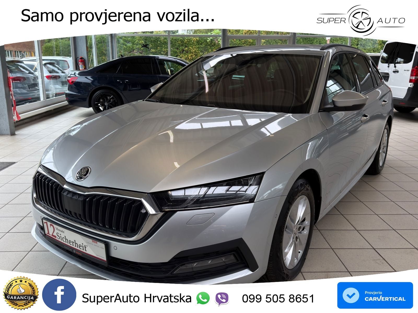 Škoda Octavia Combi 2.0 TDI (150 KS) DSG LED+GR SJED+ACC
