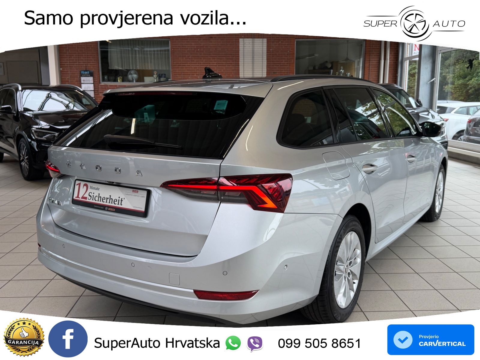 Škoda Octavia Combi 2.0 TDI (150 KS) DSG LED+GR SJED+ACC