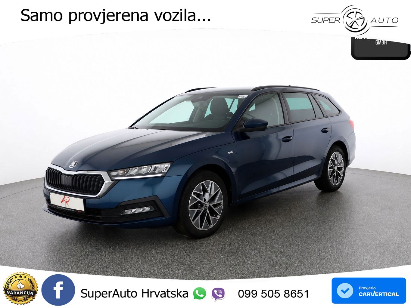Škoda Octavia Combi 2.0 TDI (150 KS) DSG LED+GR SJED+ACC