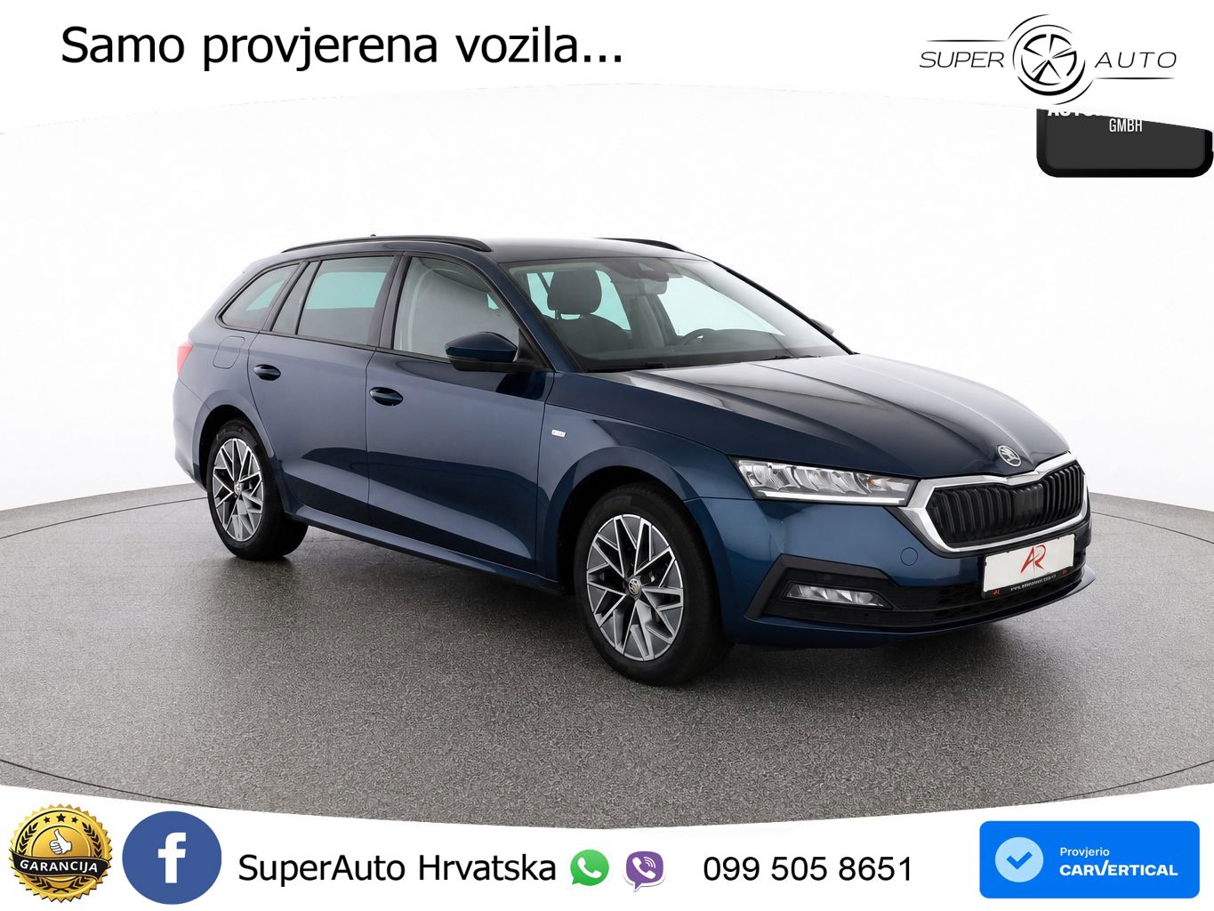Škoda Octavia Combi 2.0 TDI (150 KS) DSG LED+GR SJED+ACC