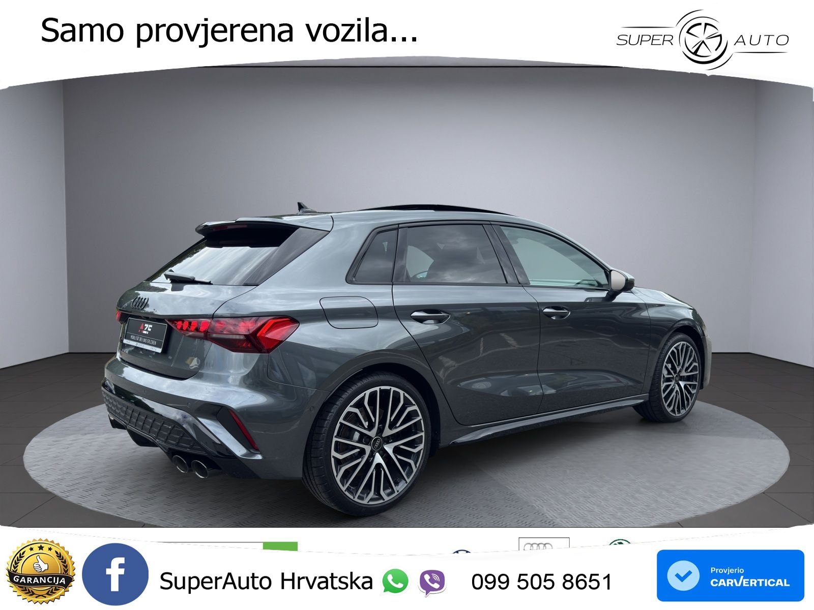 Audi S3 2.0 TFSI (333 KS) quattro S tronic MATRIX+GR SJED+KAM