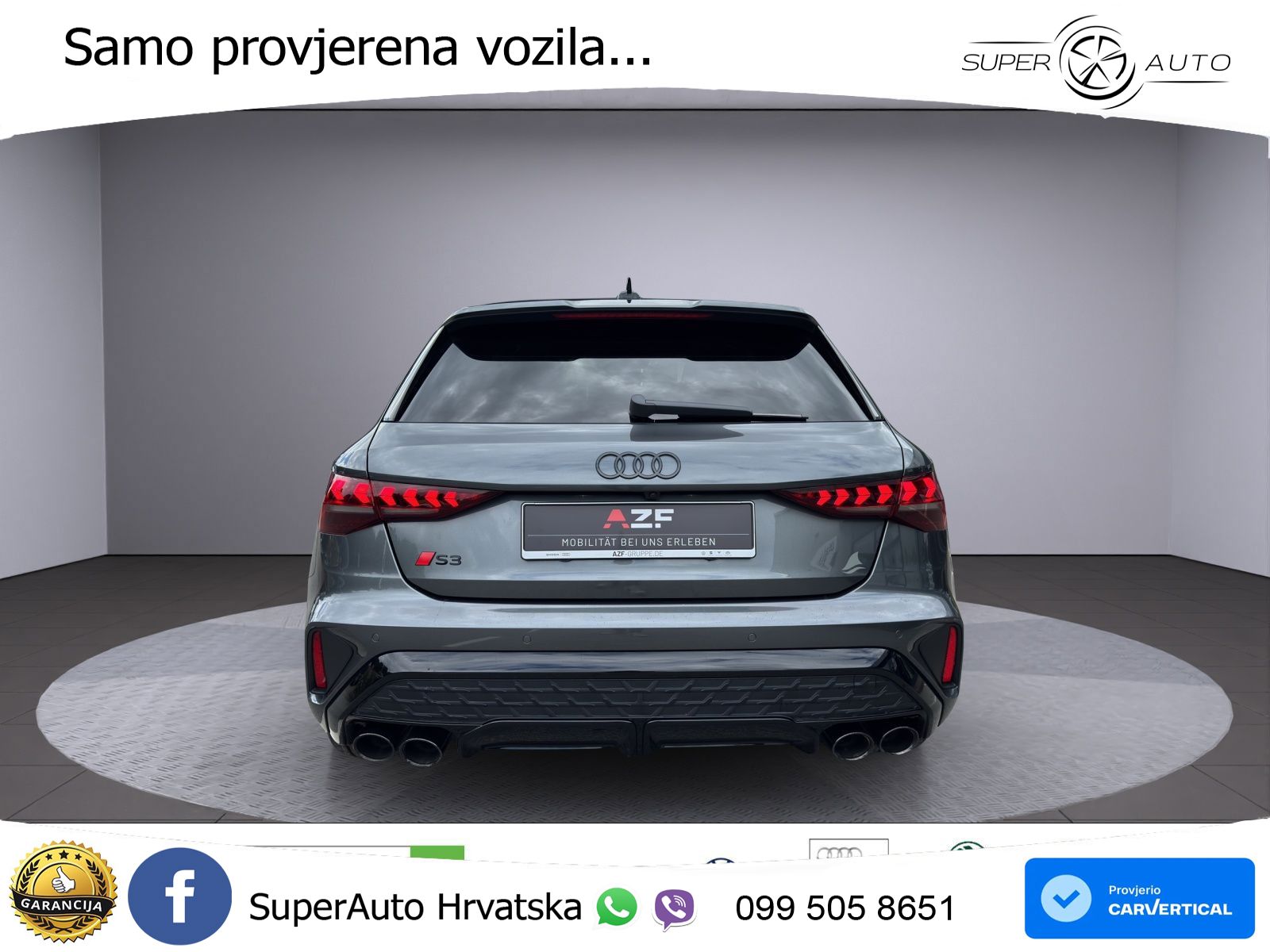 Audi S3 2.0 TFSI (333 KS) quattro S tronic MATRIX+GR SJED+KAM