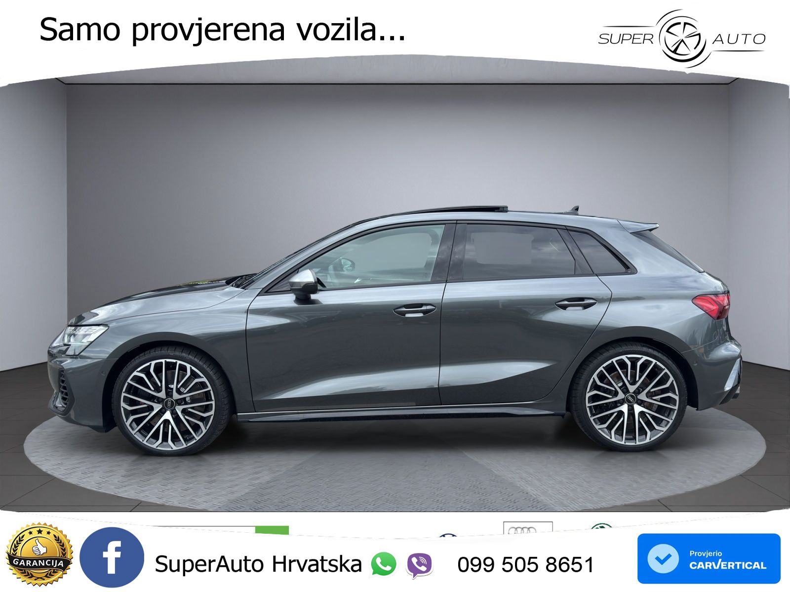 Audi S3 2.0 TFSI (333 KS) quattro S tronic MATRIX+GR SJED+KAM
