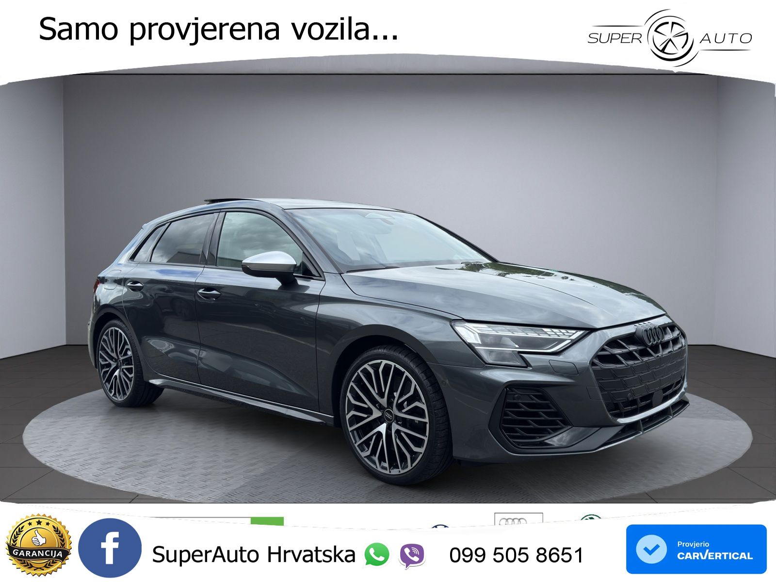 Audi S3 2.0 TFSI (333 KS) quattro S tronic MATRIX+GR SJED+KAM