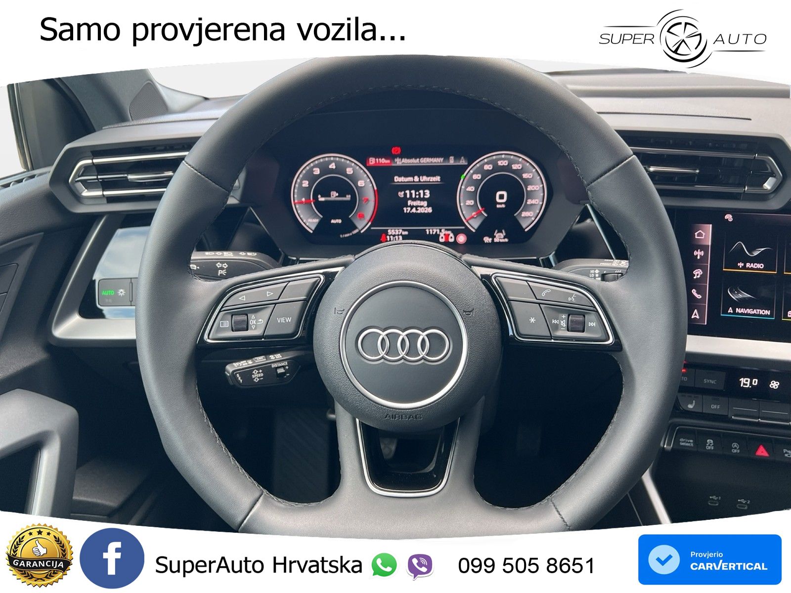 Audi A3 Sportback 30 TFSI (116 KS) LED+GR SJED+ACC