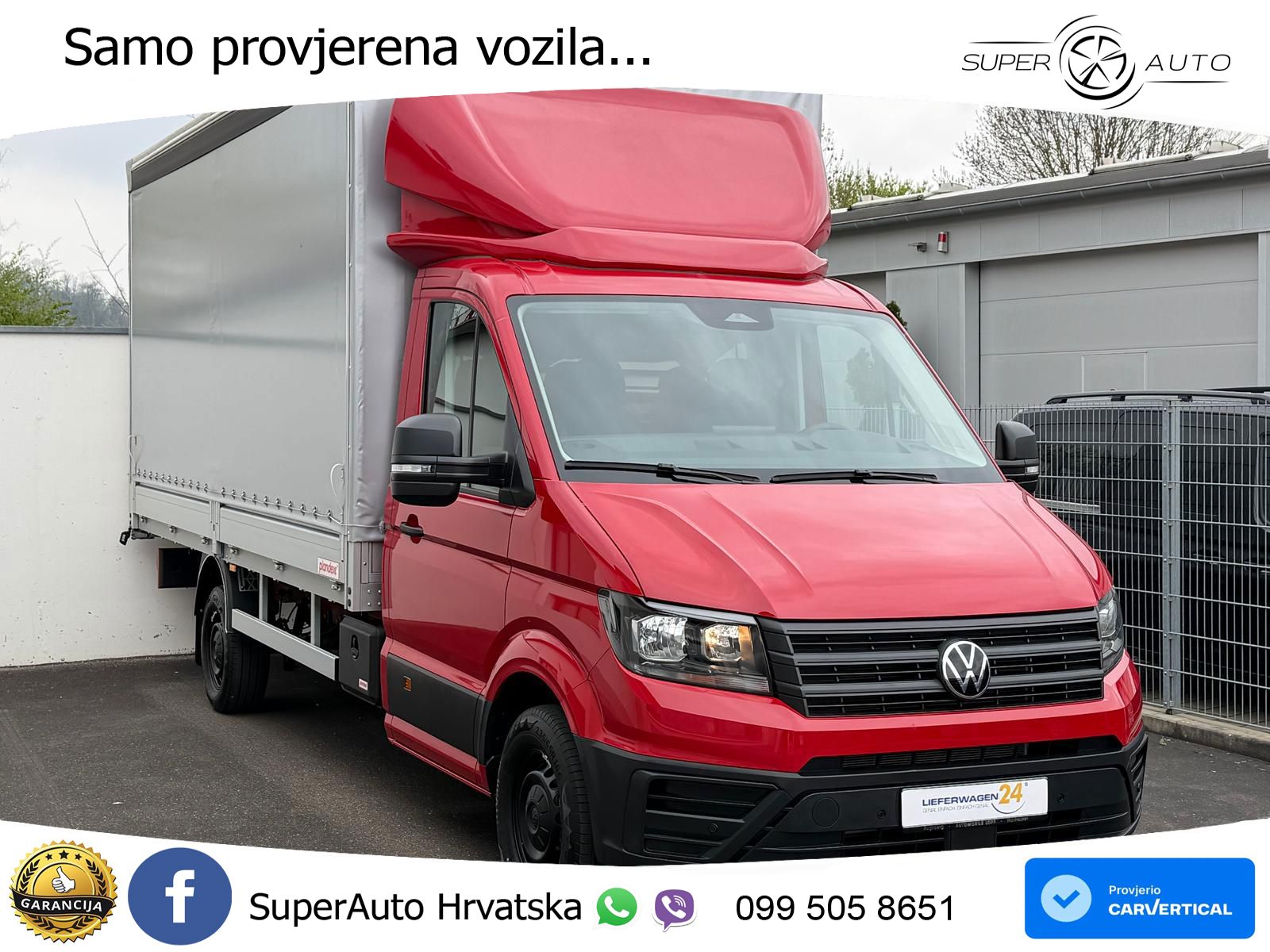 Volkswagen Crafter 35 Pritsche LR LANG PLANE + SPRIEGEL 177 KS