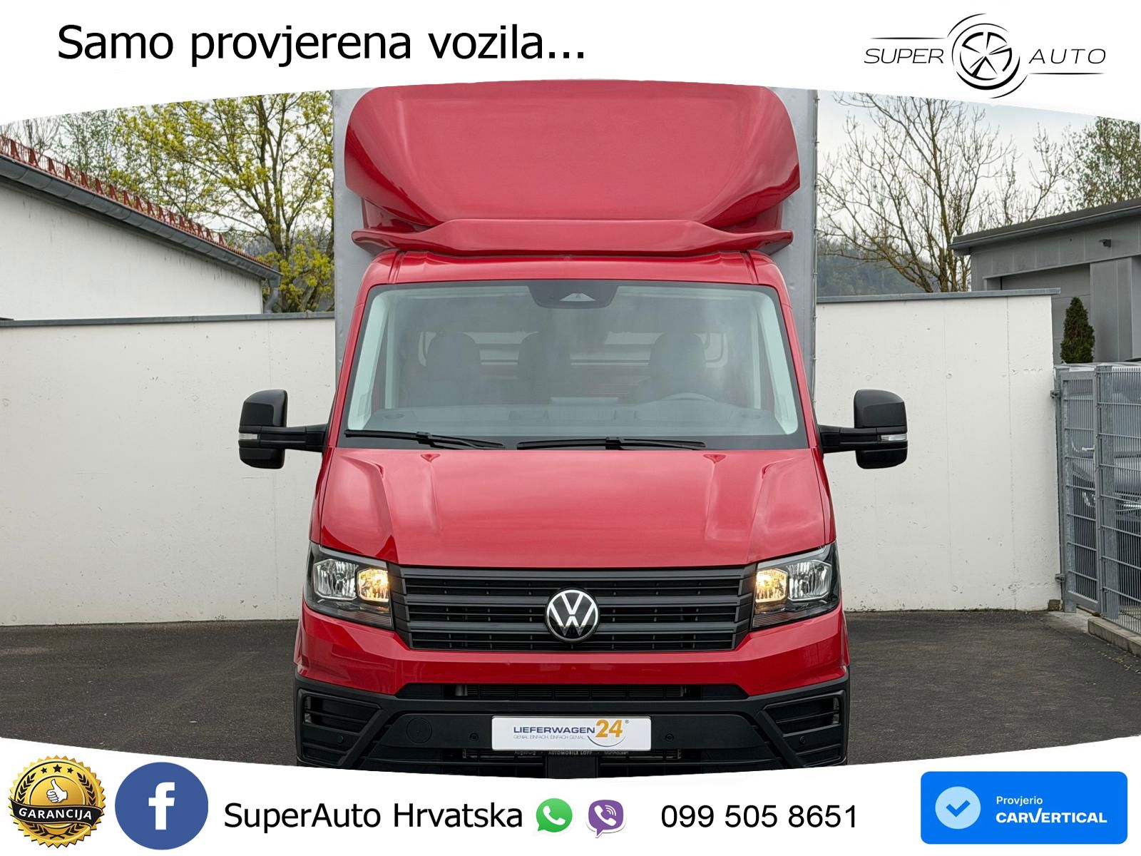 Volkswagen Crafter 35 Pritsche LR LANG PLANE + SPRIEGEL 177 KS