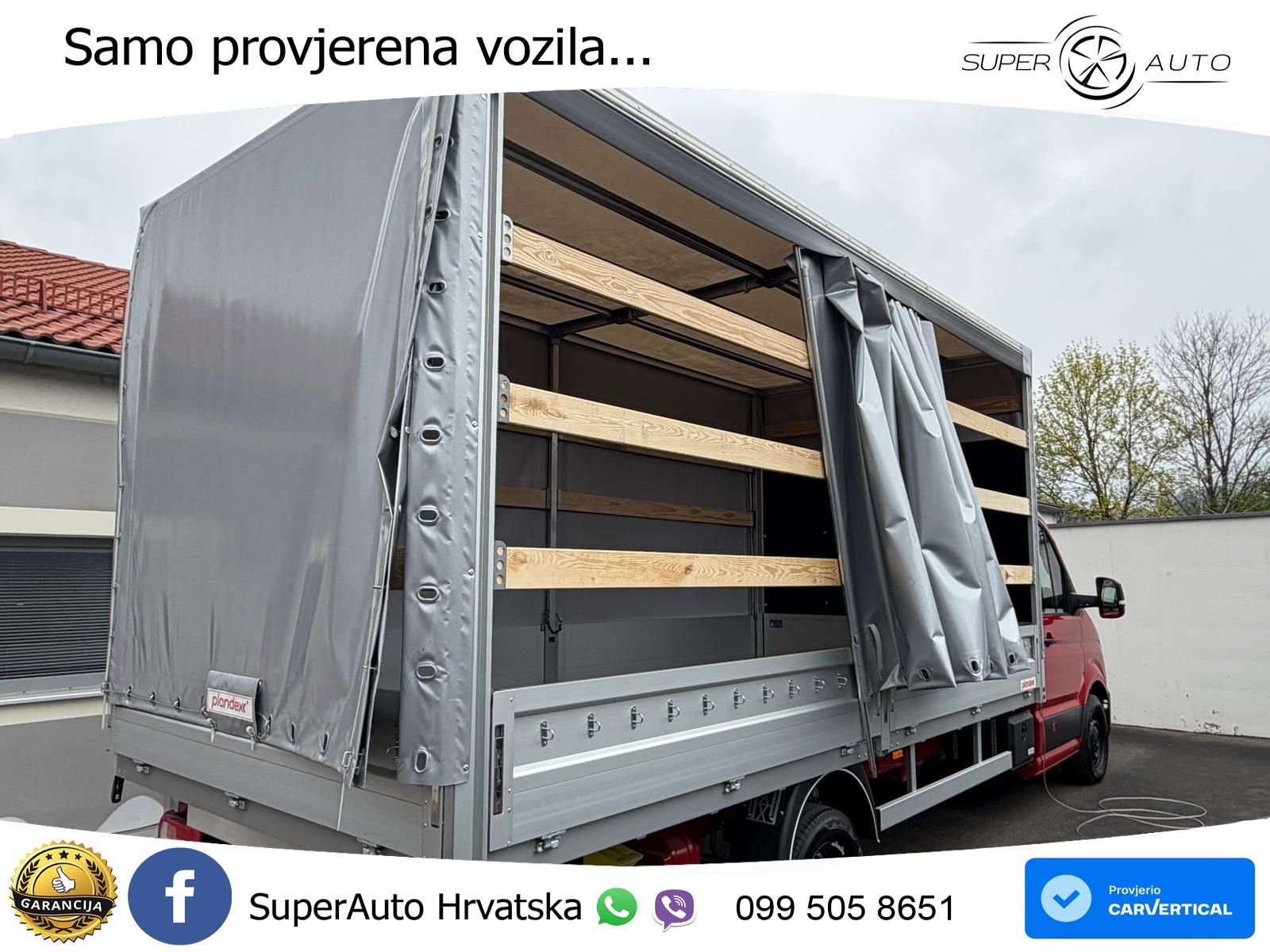 Volkswagen Crafter 35 Pritsche LR LANG PLANE + SPRIEGEL 177 KS