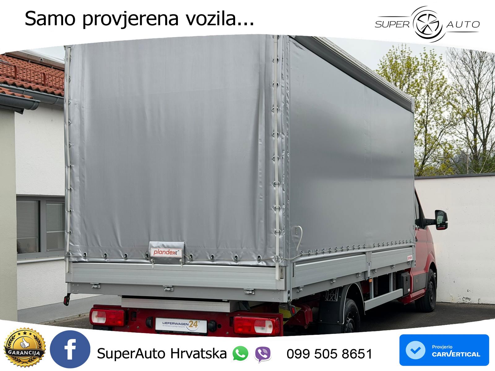 Volkswagen Crafter 35 Pritsche LR LANG PLANE + SPRIEGEL 177 KS