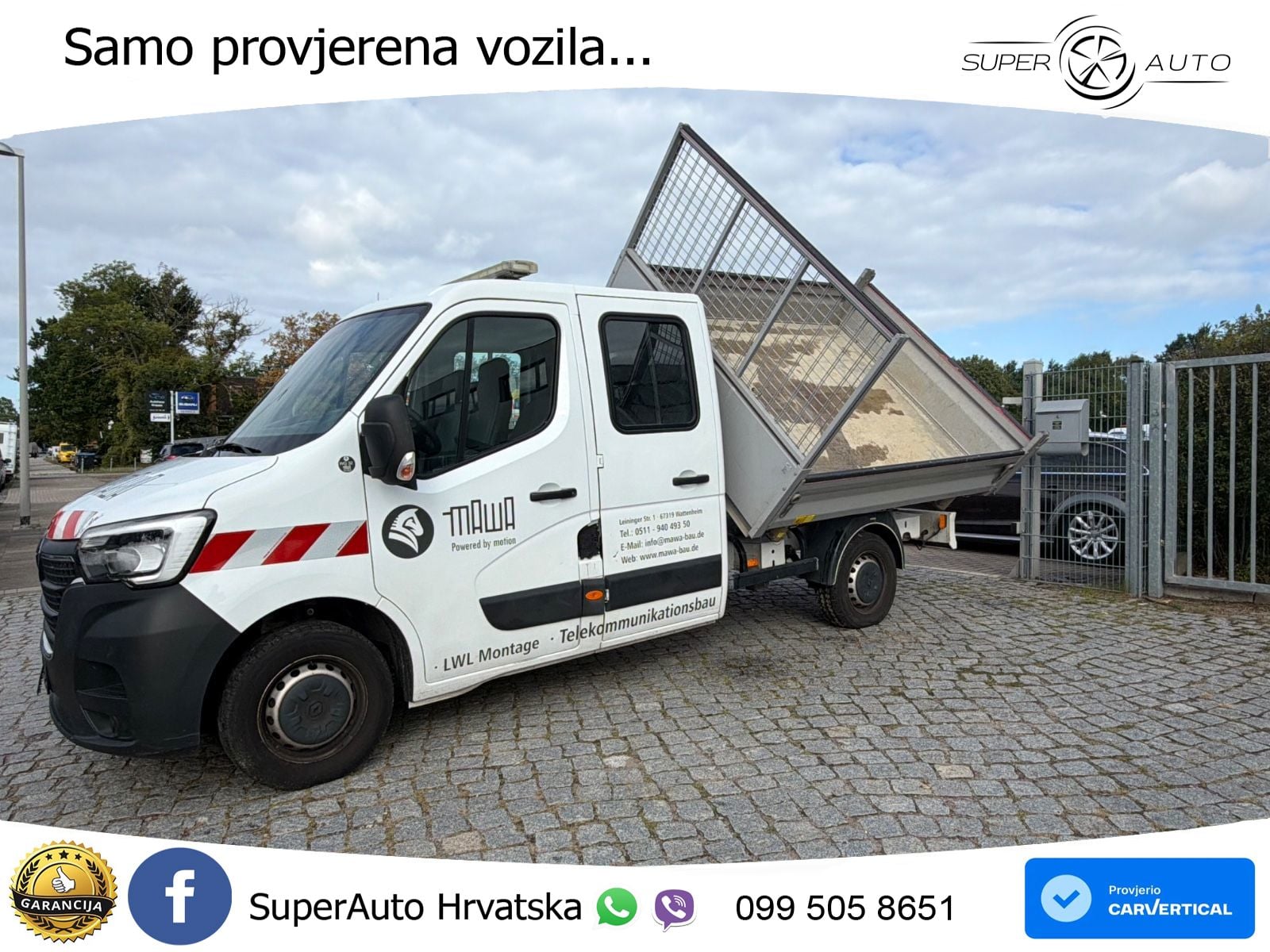 Renault Master DoKa Dreiseitenkipper L3H1*Klima*6Sitze 145 KS