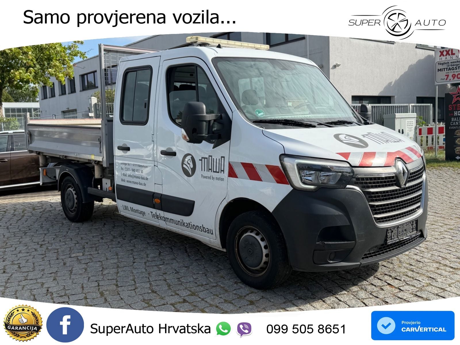 Renault Master DoKa Dreiseitenkipper L3H1*Klima*6Sitze 145 KS
