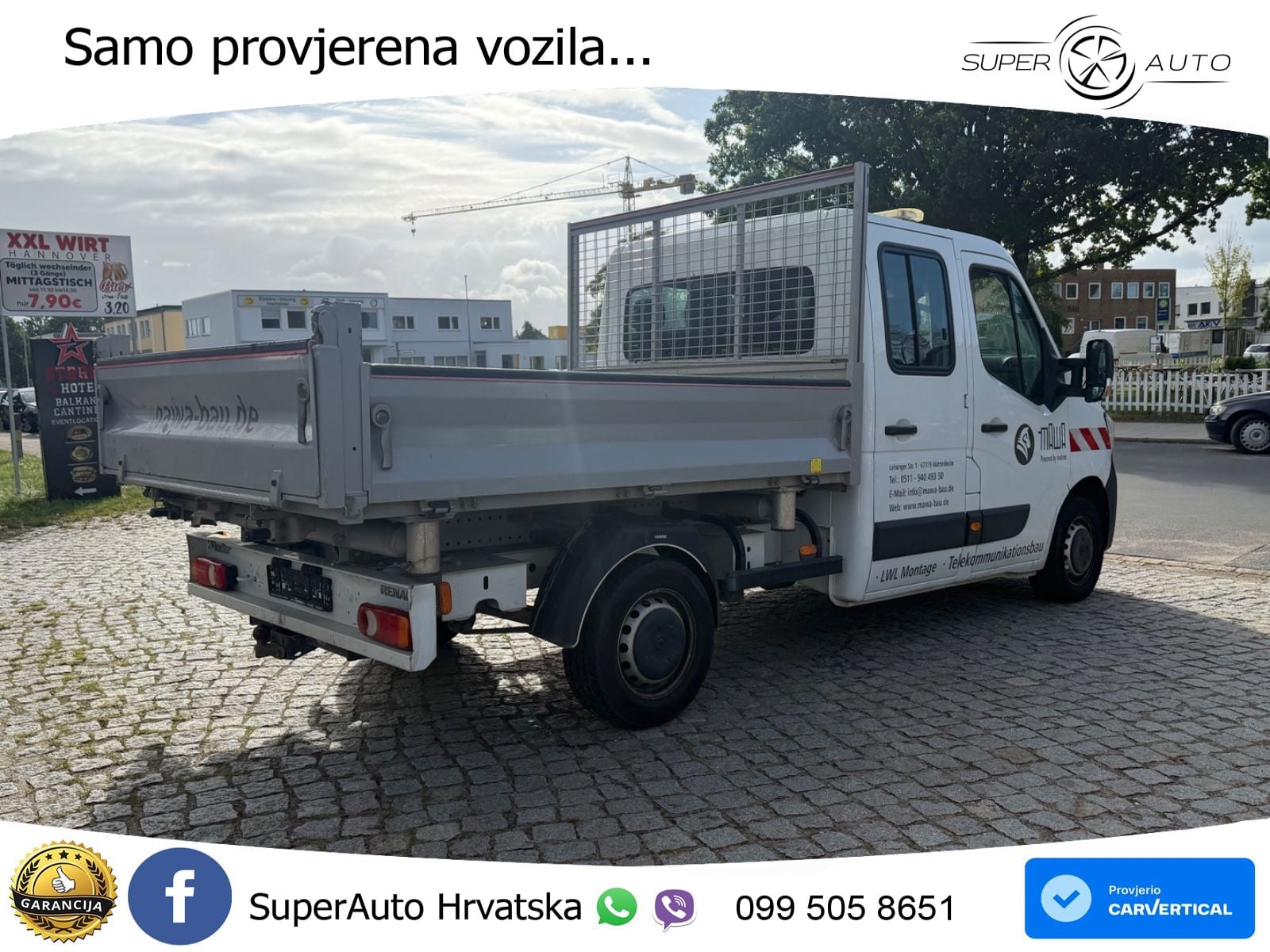 Renault Master DoKa Dreiseitenkipper L3H1*Klima*6Sitze 145 KS