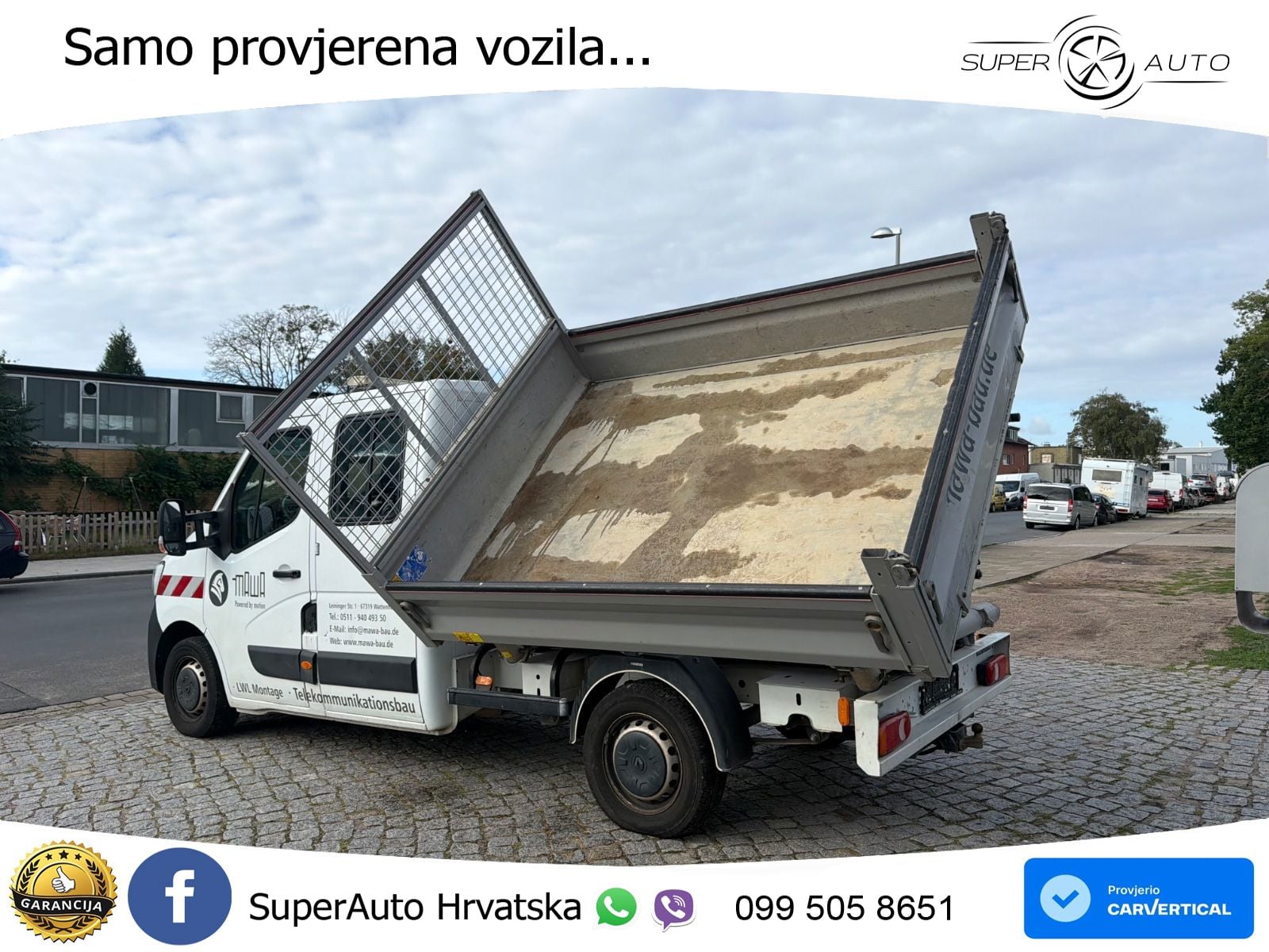 Renault Master DoKa Dreiseitenkipper L3H1*Klima*6Sitze 145 KS