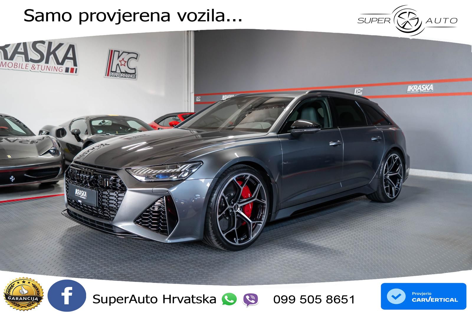 Audi RS6 Avant 4.0 TFSI V8 performance (630 KS)  quattro tiptronic LED+GR SJED+ACC