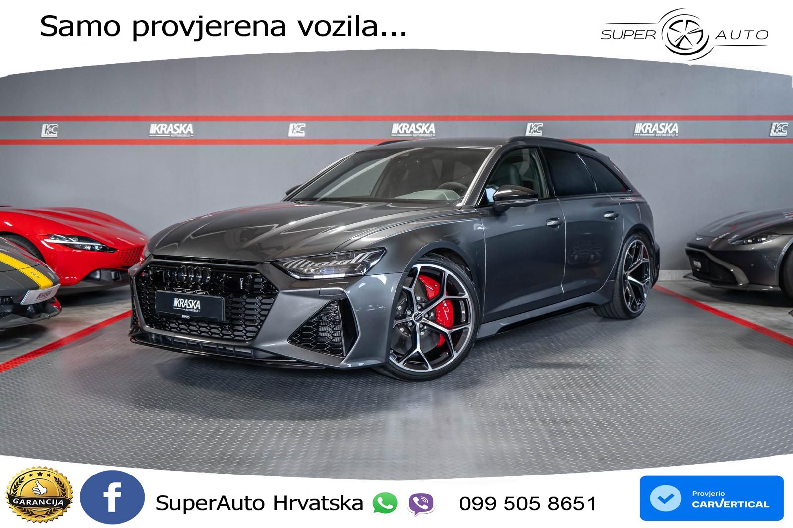 Audi RS6 Avant 4.0 TFSI V8 performance (630 KS)  quattro tiptronic LED+GR SJED+ACC
