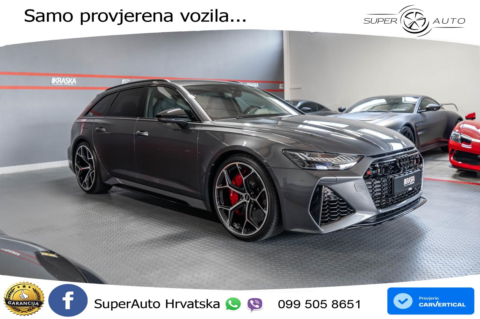 Audi RS6 Avant 4.0 TFSI V8 performance (630 KS)  quattro tiptronic LED+GR SJED+ACC