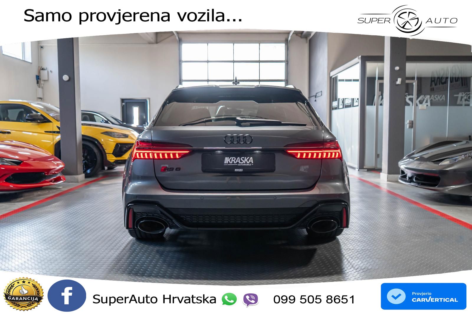 Audi RS6 Avant 4.0 TFSI V8 performance (630 KS)  quattro tiptronic LED+GR SJED+ACC