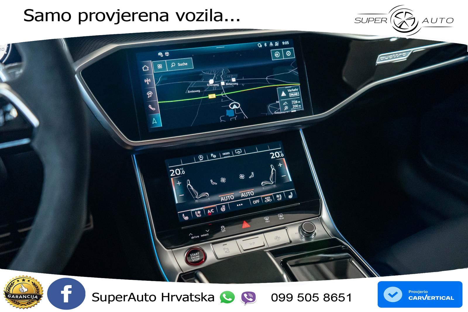 Audi RS6 Avant 4.0 TFSI V8 performance (630 KS)  quattro tiptronic LED+GR SJED+ACC